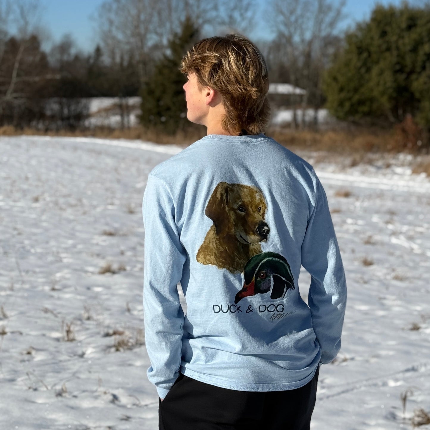 Dog & Wood Duck Long-Sleeve