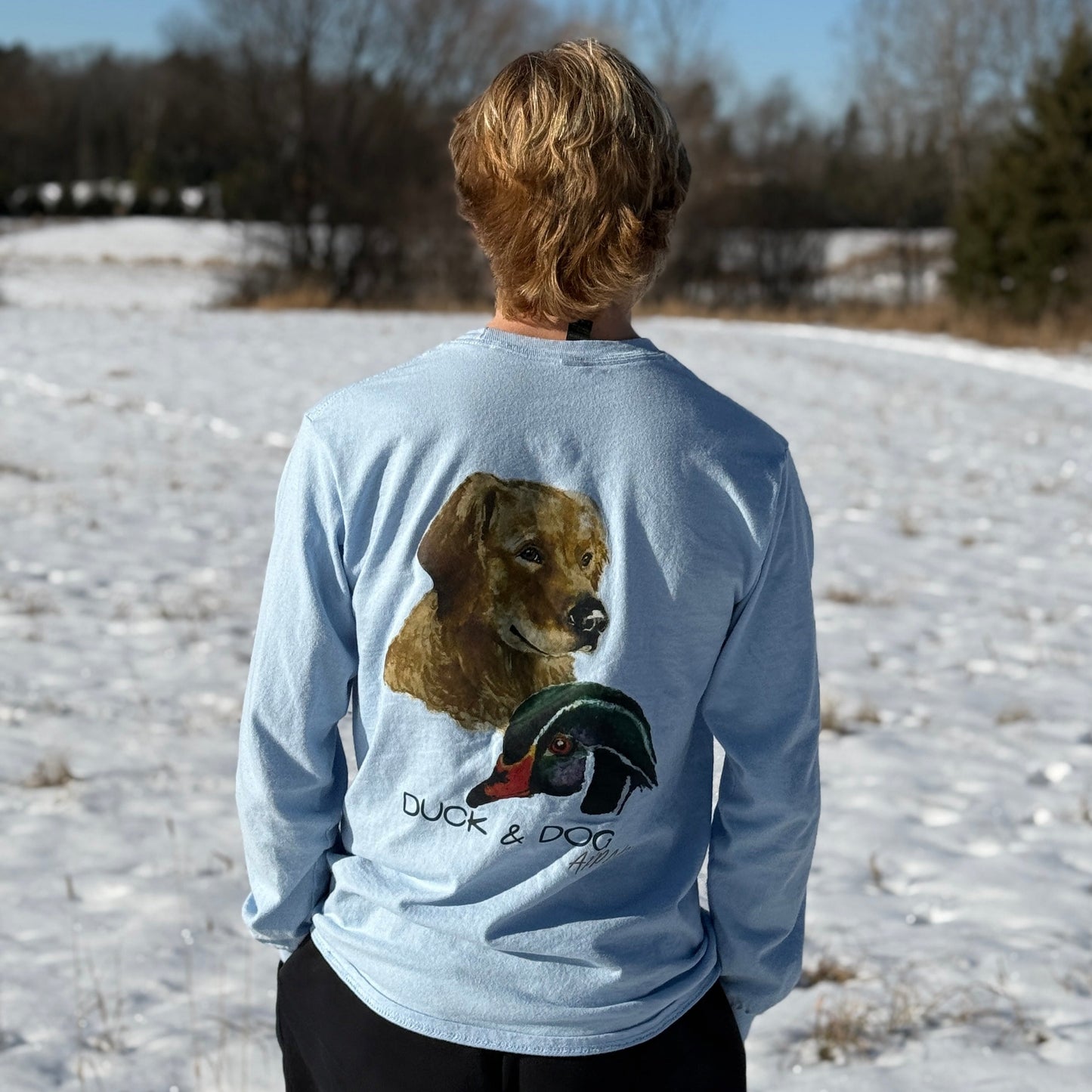 Dog & Wood Duck Long-Sleeve