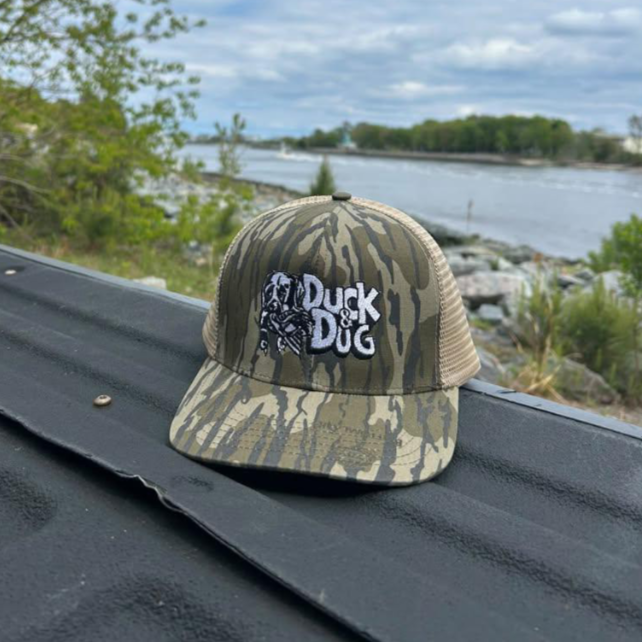 Mossy Oak Slate Duck & Dog Logo Hats