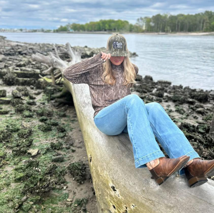 Mossy Oak Slate Duck & Dog Logo Hats