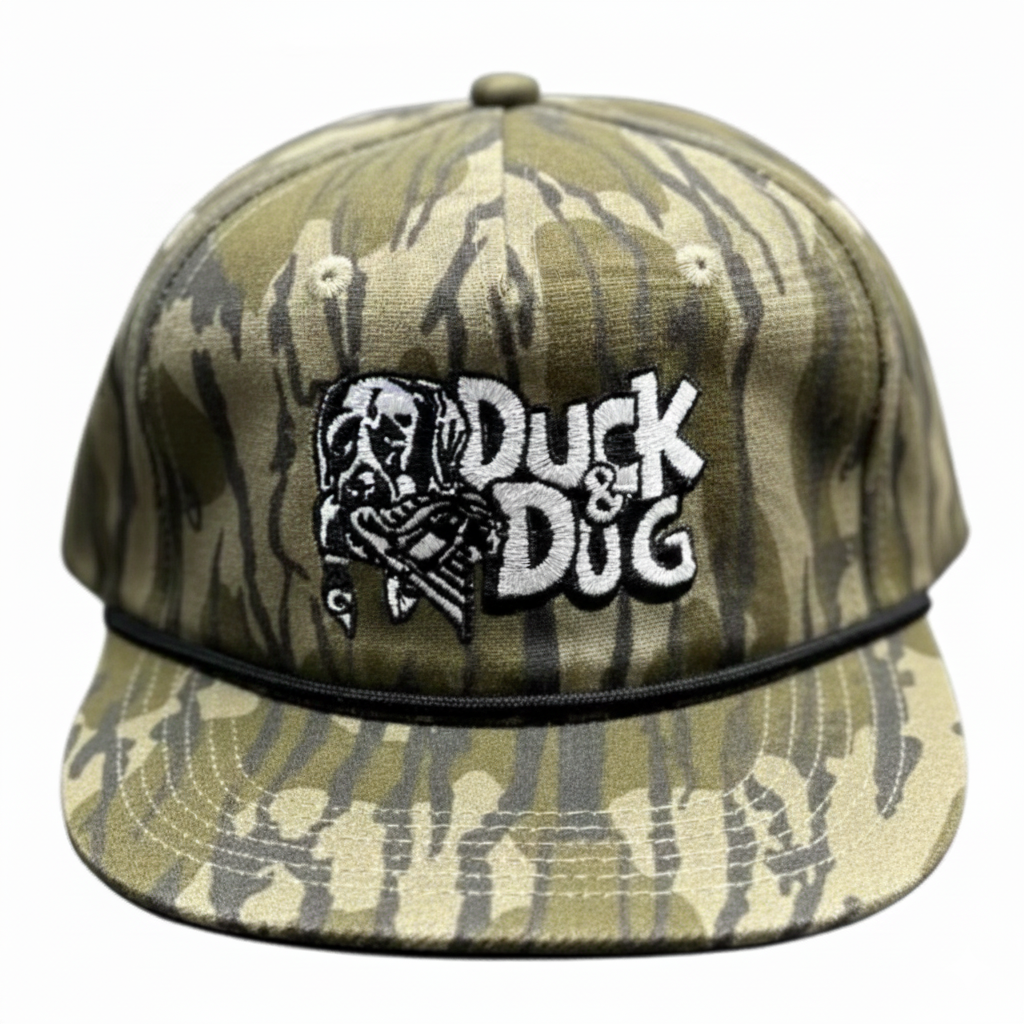 Camo Rope Duck & Dog Logo Hats