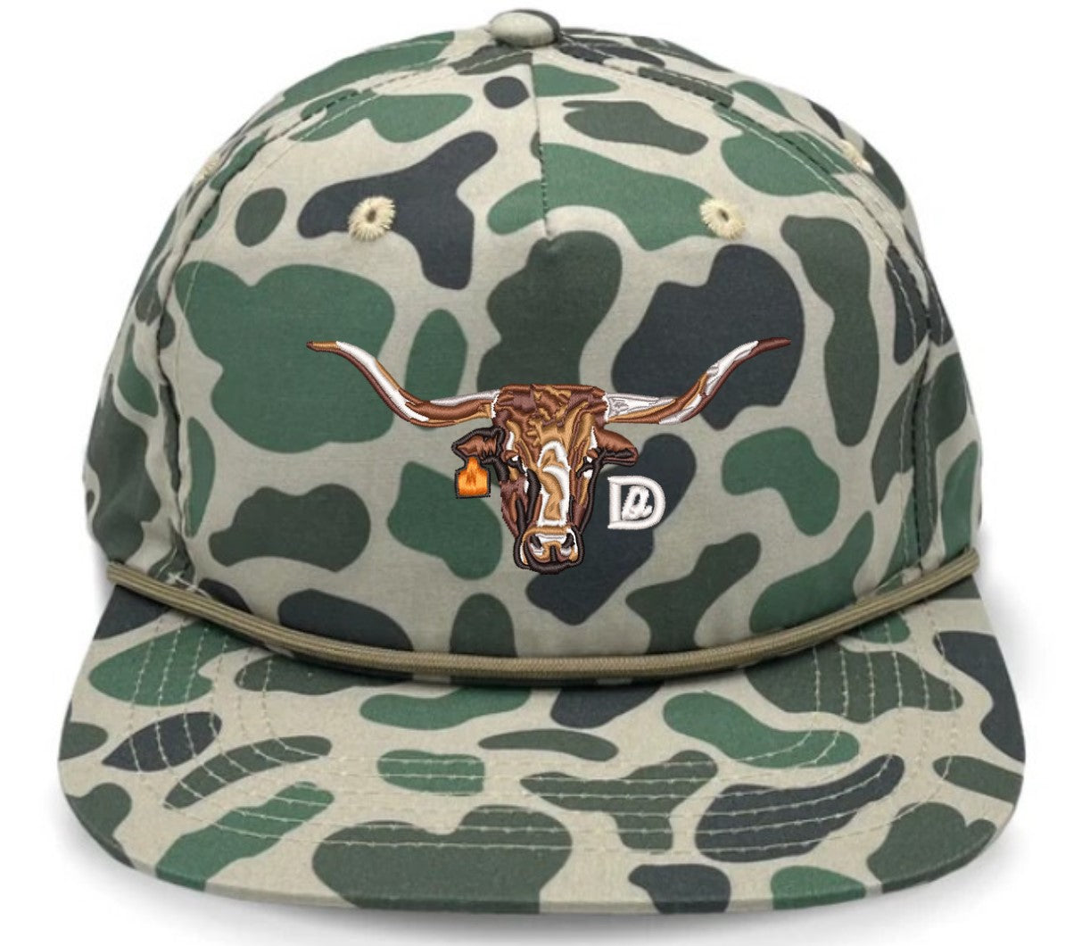 Camo Rope Longhorn Hats