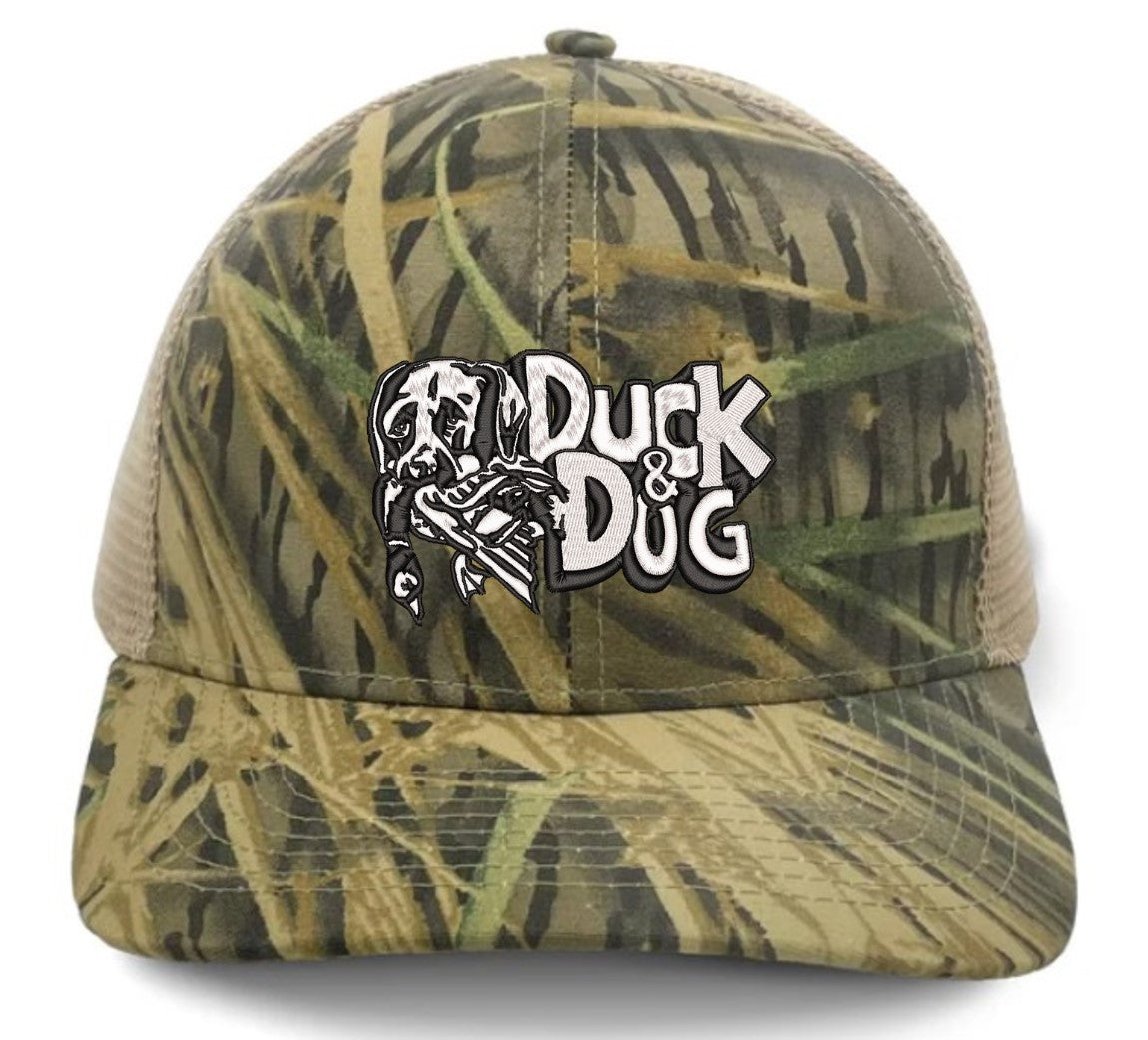 Mossy Oak Slate Duck & Dog Logo Hats