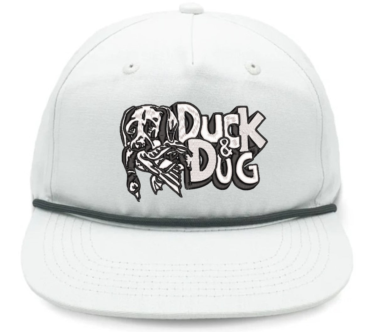 Solid Rope Duck & Dog Logo Hats