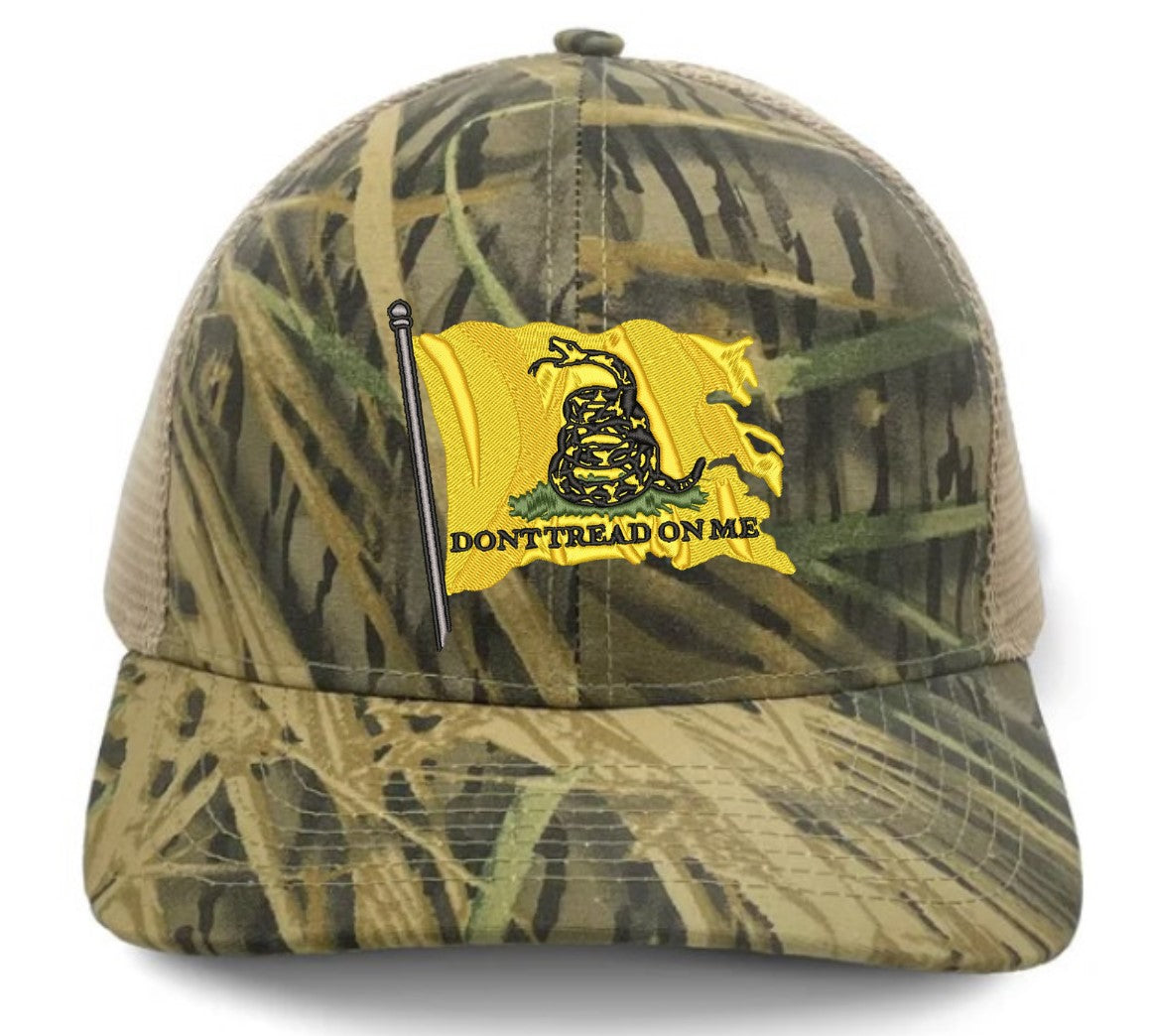 Mossy Oak Slate Gadsden Flag Hats