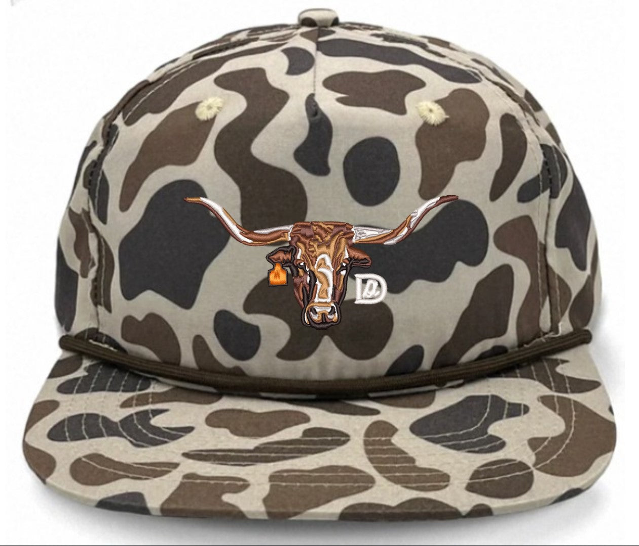 Camo Rope Longhorn Hats