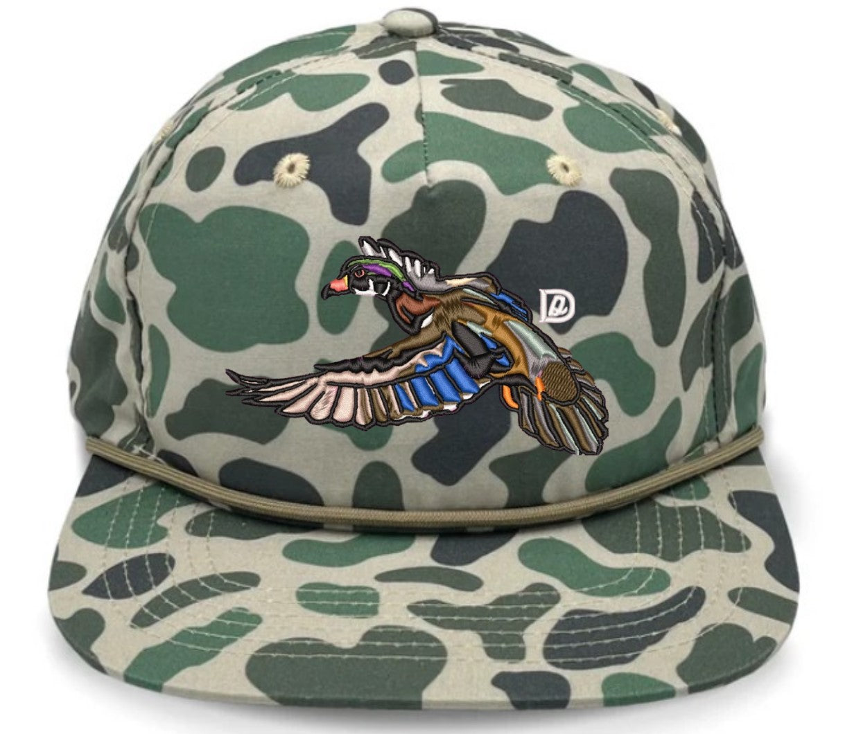 Camo Rope Flying Wood Duck Hats