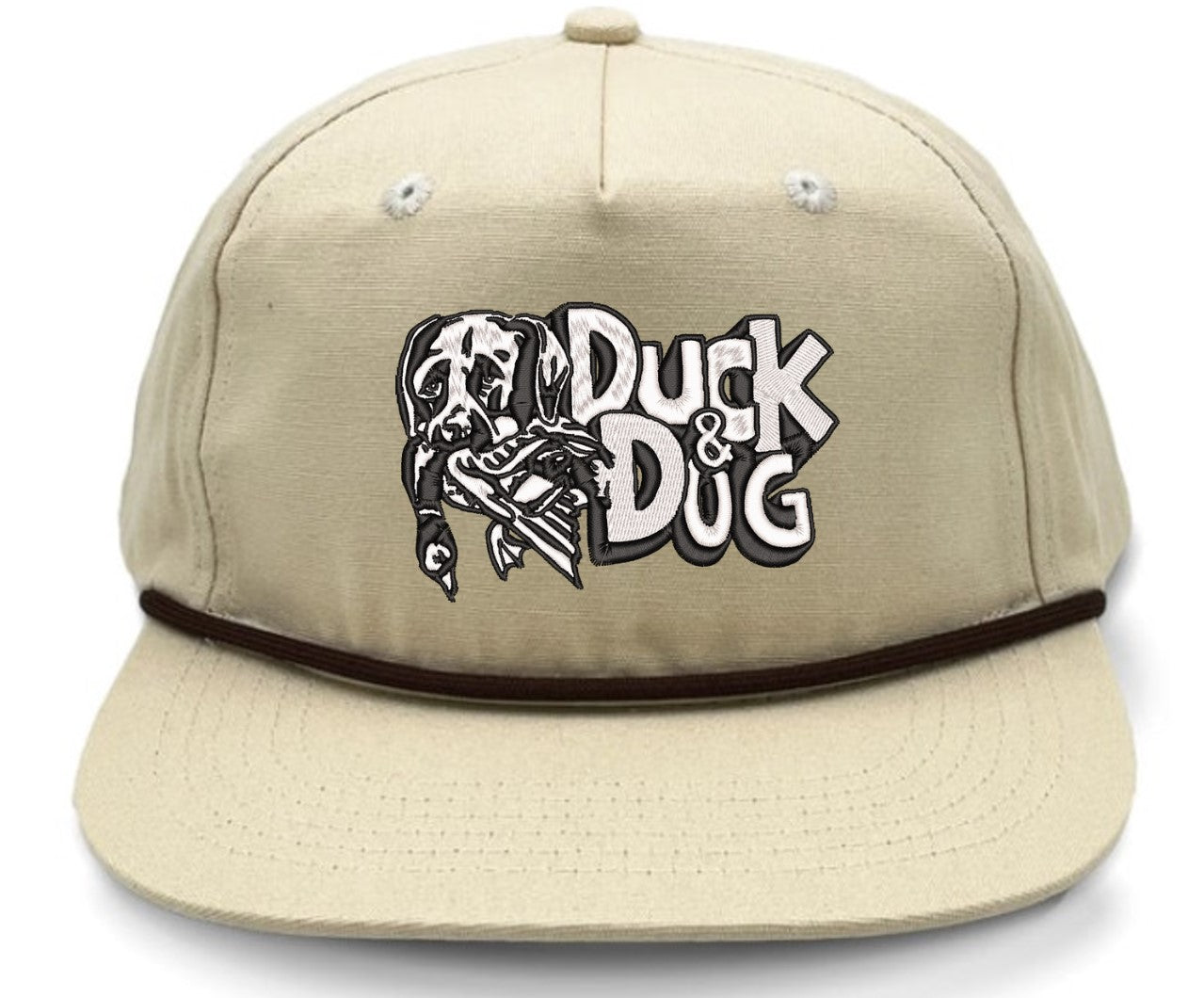 Solid Rope Duck & Dog Logo Hats