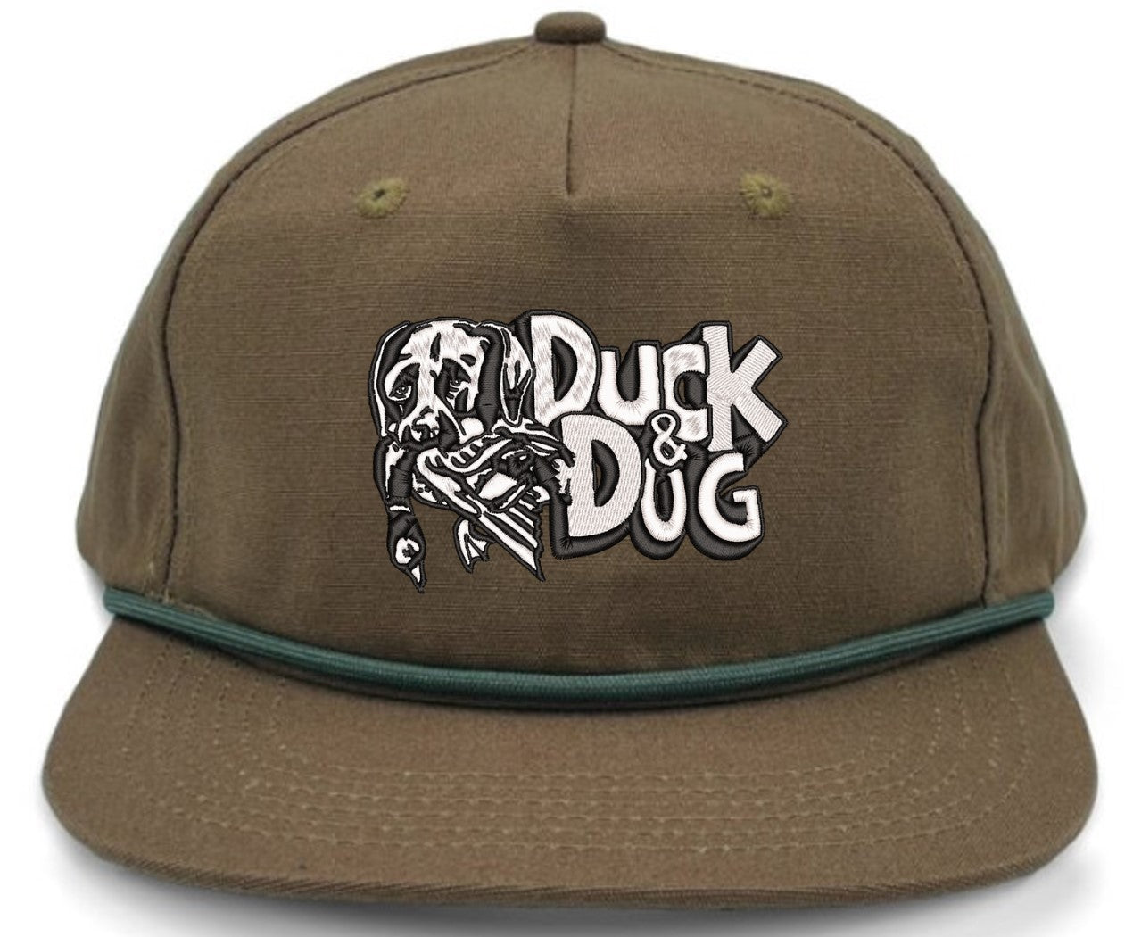 Solid Rope Duck & Dog Logo Hats