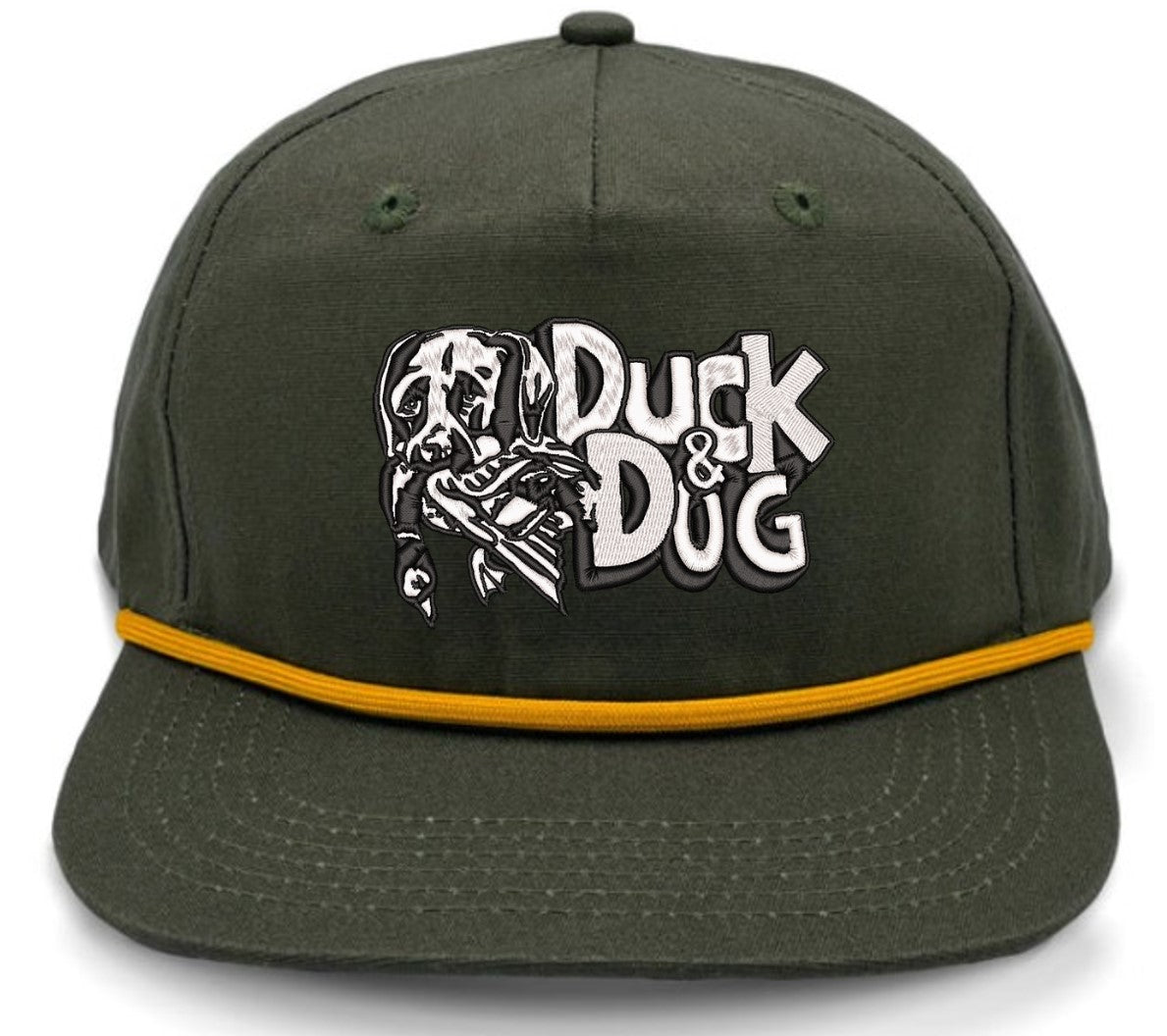 Solid Rope Duck & Dog Logo Hats