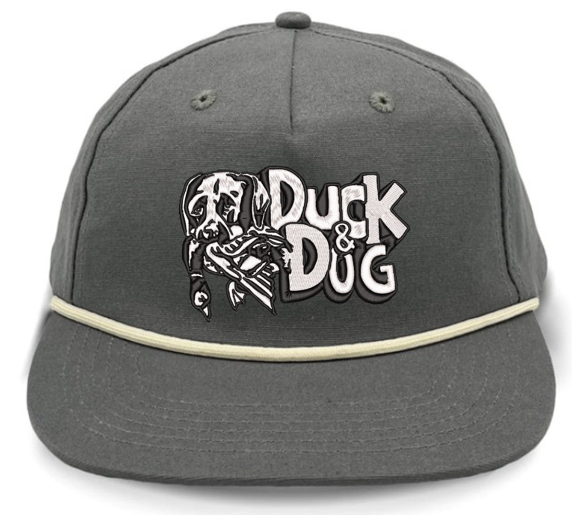 Solid Rope Duck & Dog Logo Hats