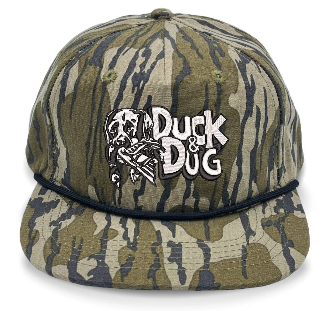 Camo Rope Duck & Dog Logo Hats