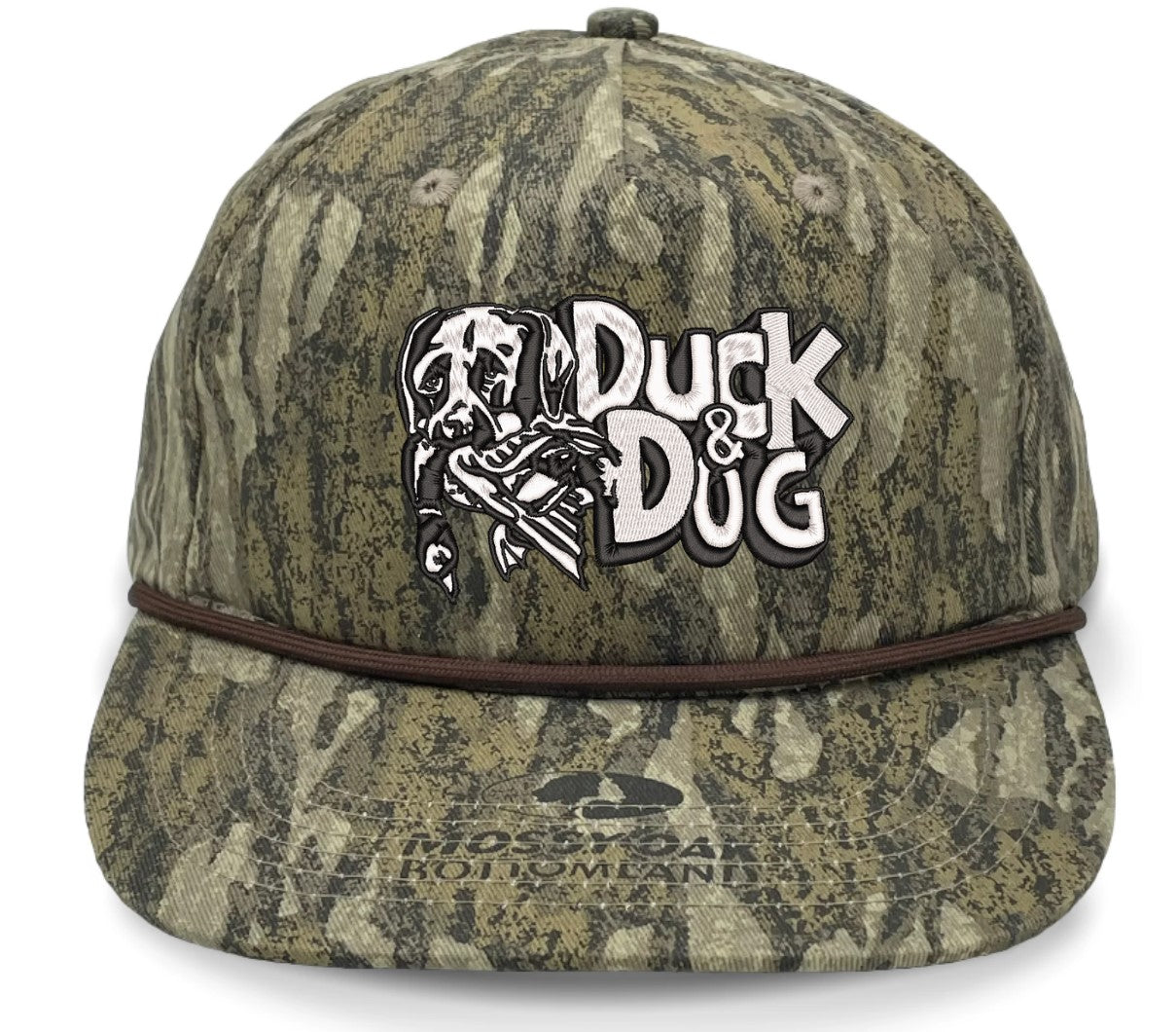 Camo Rope Duck & Dog Logo Hats