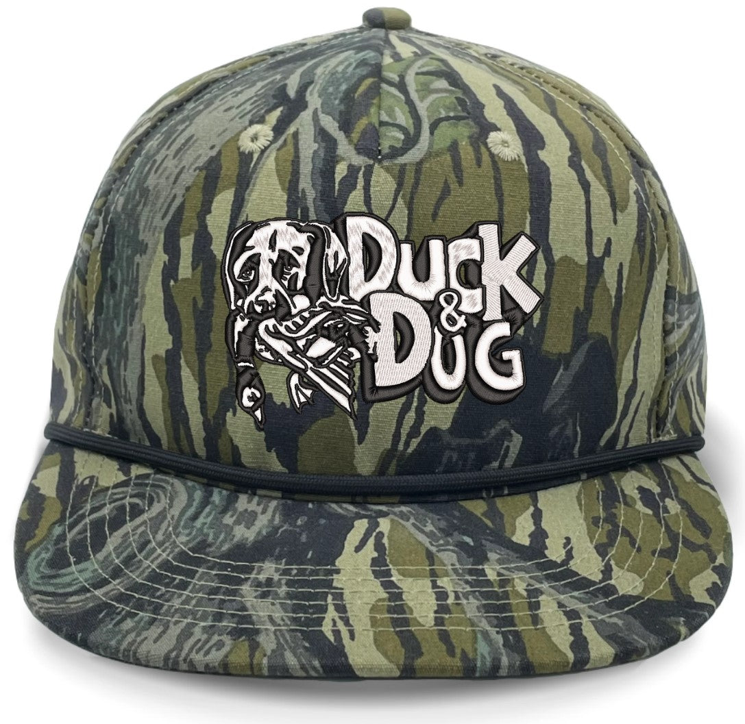 Camo Rope Duck & Dog Logo Hats