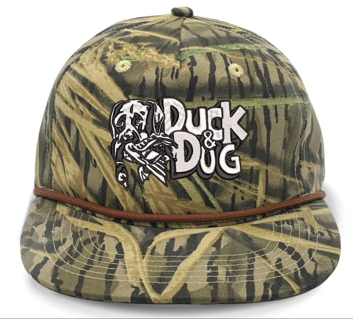 Camo Rope Duck & Dog Logo Hats