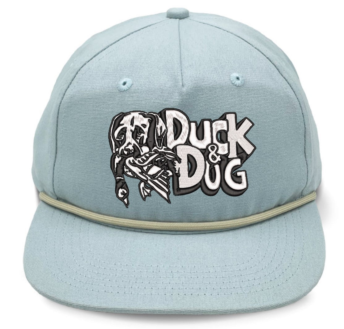 Solid Rope Duck & Dog Logo Hats