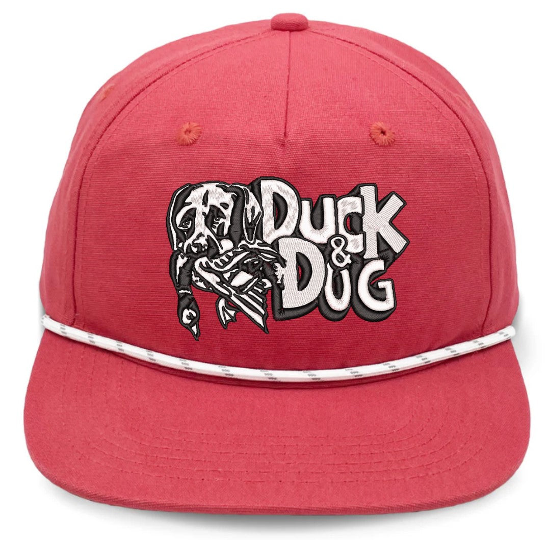 Solid Rope Duck & Dog Logo Hats