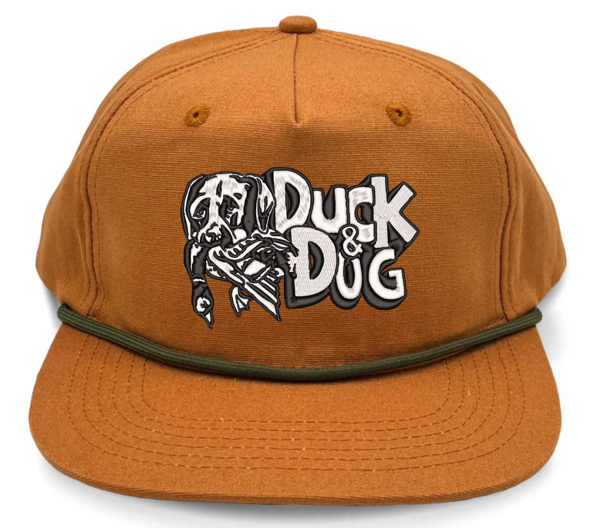 Solid Rope Duck & Dog Logo Hats