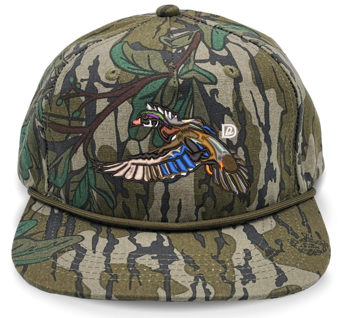 Camo Rope Flying Wood Duck Hats