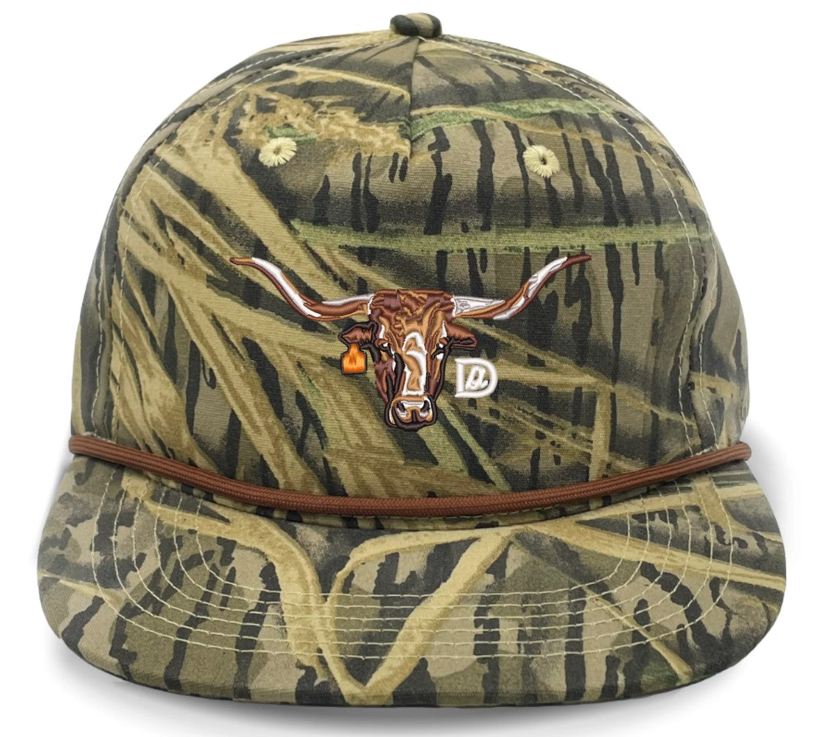 Camo Rope Longhorn Hats