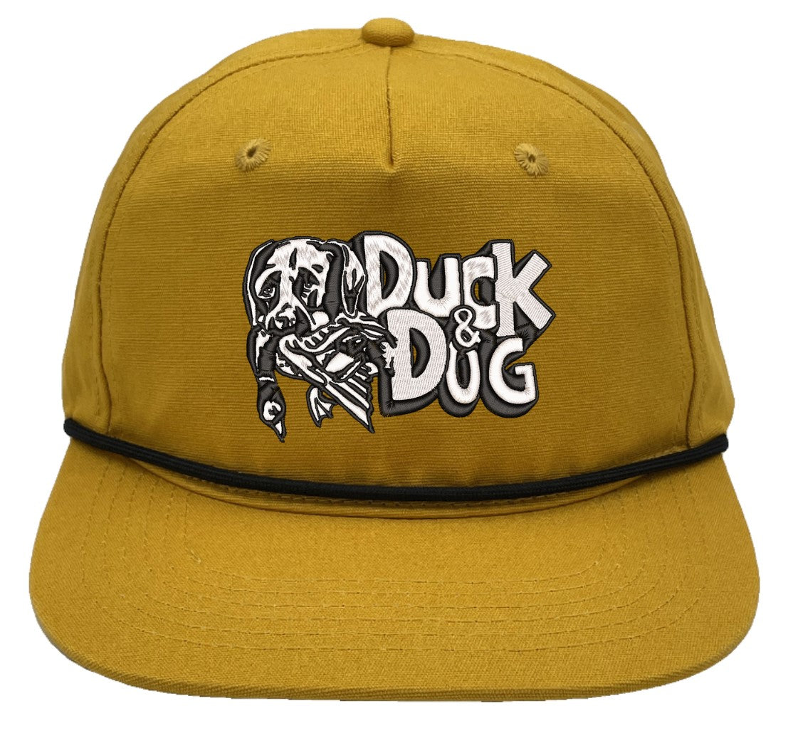 Solid Rope Duck & Dog Logo Hats