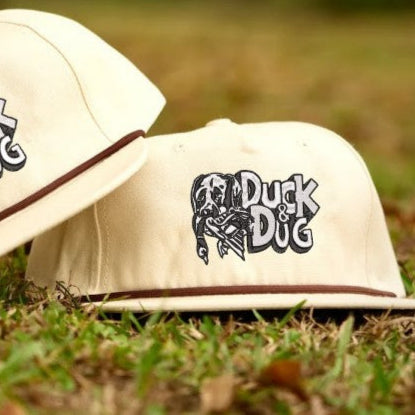 Solid Rope Duck & Dog Logo Hats