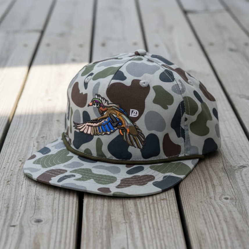 Camo Rope Flying Wood Duck Hats