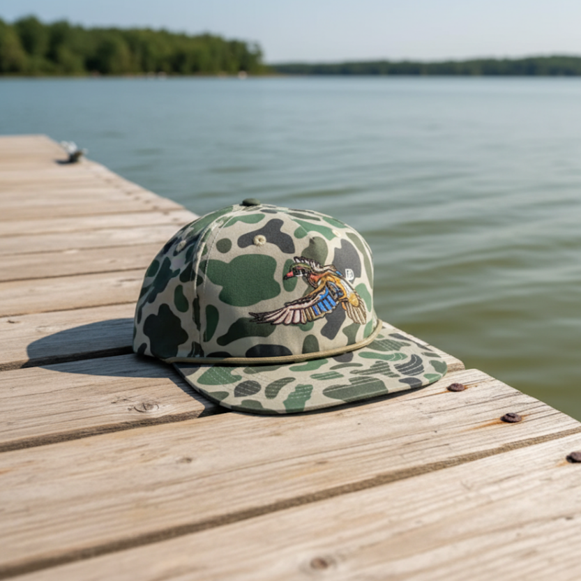 Camo Rope Flying Wood Duck Hats